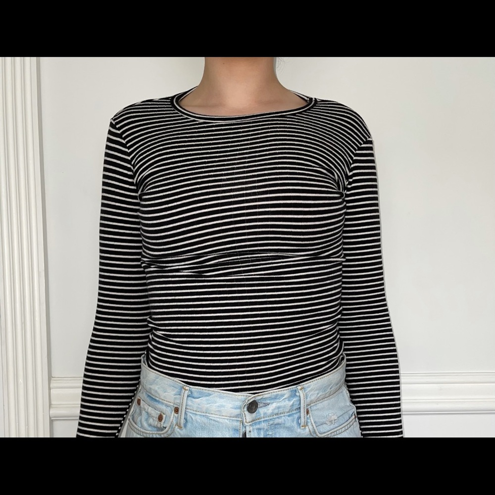 Long sleeve striped shirt